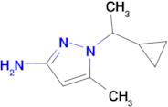 1-(1-Cyclopropylethyl)-5-methyl-1h-pyrazol-3-amine