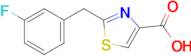 2-[(3-fluorophenyl)methyl]-1,3-thiazole-4-carboxylic acid