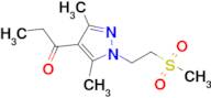 1-[1-(2-methanesulfonylethyl)-3,5-dimethyl-1h-pyrazol-4-yl]propan-1-one