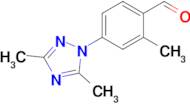 4-(Dimethyl-1h-1,2,4-triazol-1-yl)-2-methylbenzaldehyde