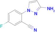 2-(3-Amino-1h-pyrazol-1-yl)-5-fluorobenzonitrile
