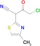 4-Chloro-2-(4-methyl-1,3-thiazol-2-yl)-3-oxobutanenitrile