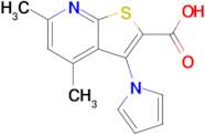 4,6-Dimethyl-3-(1h-pyrrol-1-yl)thieno[2,3-b]pyridine-2-carboxylic acid