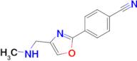 4-{4-[(methylamino)methyl]-1,3-oxazol-2-yl}benzonitrile