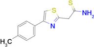 2-[4-(4-methylphenyl)-1,3-thiazol-2-yl]ethanethioamide