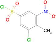 3-Chloro-4-methyl-5-nitrobenzene-1-sulfonyl chloride