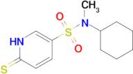 N-cyclohexyl-N-methyl-6-sulfanylidene-1,6-dihydropyridine-3-sulfonamide