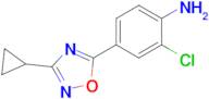 2-Chloro-4-(3-cyclopropyl-1,2,4-oxadiazol-5-yl)aniline