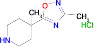 4-Methyl-4-(3-methyl-1,2,4-oxadiazol-5-yl)piperidine hydrochloride