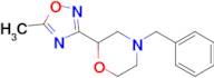 4-Benzyl-2-(5-methyl-1,2,4-oxadiazol-3-yl)morpholine