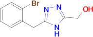 {5-[(2-bromophenyl)methyl]-4h-1,2,4-triazol-3-yl}methanol