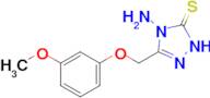 4-amino-3-[(3-methoxyphenoxy)methyl]-4,5-dihydro-1H-1,2,4-triazole-5-thione