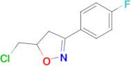 5-(Chloromethyl)-3-(4-fluorophenyl)-4,5-dihydro-1,2-oxazole