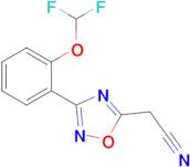 2-{3-[2-(difluoromethoxy)phenyl]-1,2,4-oxadiazol-5-yl}acetonitrile