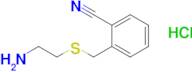 2-{[(2-aminoethyl)sulfanyl]methyl}benzonitrile hydrochloride