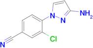 4-(3-Amino-1h-pyrazol-1-yl)-3-chlorobenzonitrile