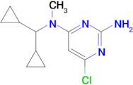 6-Chloro-4-N-(dicyclopropylmethyl)-4-N-methylpyrimidine-2,4-diamine