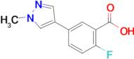 2-Fluoro-5-(1-methyl-1h-pyrazol-4-yl)benzoic acid