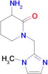 3-Amino-1-[(1-methyl-1h-imidazol-2-yl)methyl]piperidin-2-one