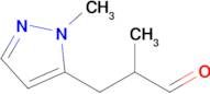 2-Methyl-3-(1-methyl-1h-pyrazol-5-yl)propanal