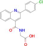 2-{[2-(4-chlorophenyl)quinolin-4-yl]formamido}acetic acid