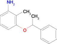 2-Methyl-3-(1-phenylethoxy)aniline