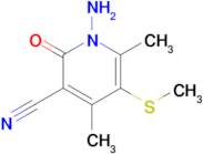 1-Amino-4,6-dimethyl-5-(methylsulfanyl)-2-oxo-1,2-dihydropyridine-3-carbonitrile