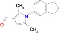1-(2,3-Dihydro-1h-inden-5-yl)-2,5-dimethyl-1h-pyrrole-3-carbaldehyde