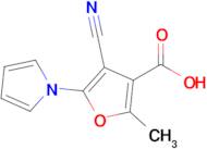 4-Cyano-2-methyl-5-(1h-pyrrol-1-yl)furan-3-carboxylic acid