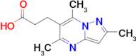 3-{2,5,7-trimethylpyrazolo[1,5-a]pyrimidin-6-yl}propanoic acid