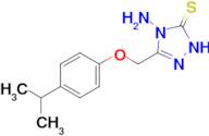 4-amino-3-{[4-(propan-2-yl)phenoxy]methyl}-4,5-dihydro-1H-1,2,4-triazole-5-thione