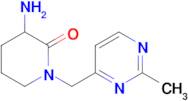 3-Amino-1-[(2-methylpyrimidin-4-yl)methyl]piperidin-2-one