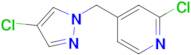 2-Chloro-4-[(4-chloro-1h-pyrazol-1-yl)methyl]pyridine