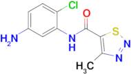 n-(5-Amino-2-chlorophenyl)-4-methyl-1,2,3-thiadiazole-5-carboxamide