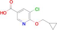 5-Chloro-6-(cyclopropylmethoxy)pyridine-3-carboxylic acid