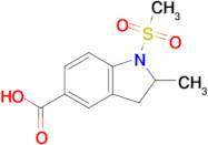 1-Methanesulfonyl-2-methyl-2,3-dihydro-1h-indole-5-carboxylic acid