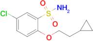 5-Chloro-2-(2-cyclopropylethoxy)benzene-1-sulfonamide