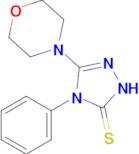 3-(morpholin-4-yl)-4-phenyl-4,5-dihydro-1H-1,2,4-triazole-5-thione