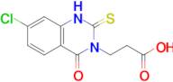 3-(7-chloro-4-oxo-2-sulfanylidene-1,2,3,4-tetrahydroquinazolin-3-yl)propanoic acid