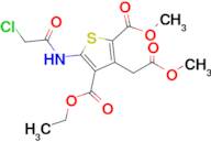 4-Ethyl 2-methyl 5-(2-chloroacetamido)-3-(2-methoxy-2-oxoethyl)thiophene-2,4-dicarboxylate