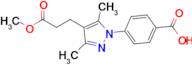 4-[4-(3-methoxy-3-oxopropyl)-3,5-dimethyl-1h-pyrazol-1-yl]benzoic acid