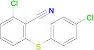 2-Chloro-6-[(4-chlorophenyl)sulfanyl]benzonitrile