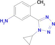 3-(1-Cyclopropyl-1h-1,2,3,4-tetrazol-5-yl)-4-methylaniline