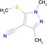 1,3-Dimethyl-5-(methylsulfanyl)-1h-pyrazole-4-carbonitrile