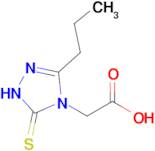 2-(3-propyl-5-sulfanylidene-4,5-dihydro-1H-1,2,4-triazol-4-yl)acetic acid