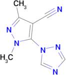 1,3-Dimethyl-5-(1h-1,2,4-triazol-1-yl)-1h-pyrazole-4-carbonitrile