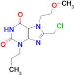 8-(Chloromethyl)-7-(2-methoxyethyl)-3-propyl-2,3,6,7-tetrahydro-1h-purine-2,6-dione