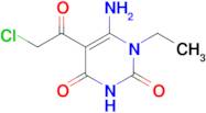 6-Amino-5-(2-chloroacetyl)-1-ethyl-1,2,3,4-tetrahydropyrimidine-2,4-dione