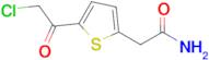 2-[5-(2-chloroacetyl)thiophen-2-yl]acetamide