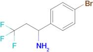 1-(4-Bromophenyl)-3,3,3-trifluoropropan-1-amine